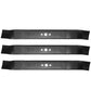 (3) Blades Fits AYP Fits Craftsman Fits Husqvarna Fits Poulan 21" Push Mower