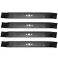 Set of (4) 21" Push Mower Blades fits AYP, Fits Husqvarna & Fits Poulan
