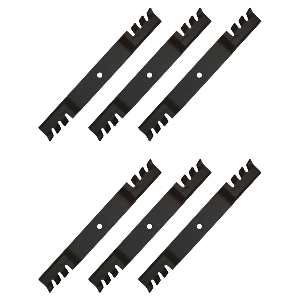 (6) Pro Mower Deck Mulch Blades - 61'' - S125XT S175X S200XT Fits Snapper