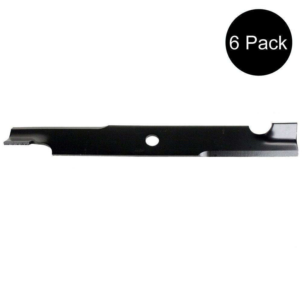 Qty 6: Notched Mower Blade - 18" X 5/8" Fits Ferris Replaces 1521227