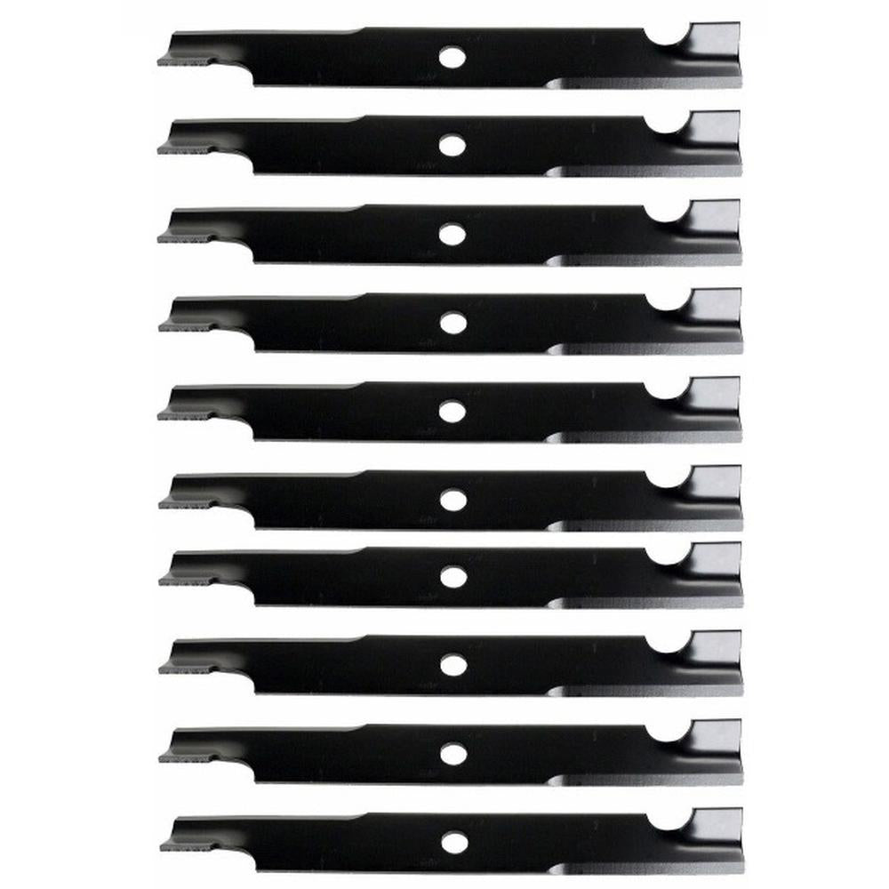 Qty 10: Notched Mower Blade - 18" X 5/8" Fits Bunton Replaces P2005