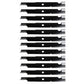 Qty 12: Notched Mower Blade - 18" X 5/8" Fits Bunton Replaces P2005