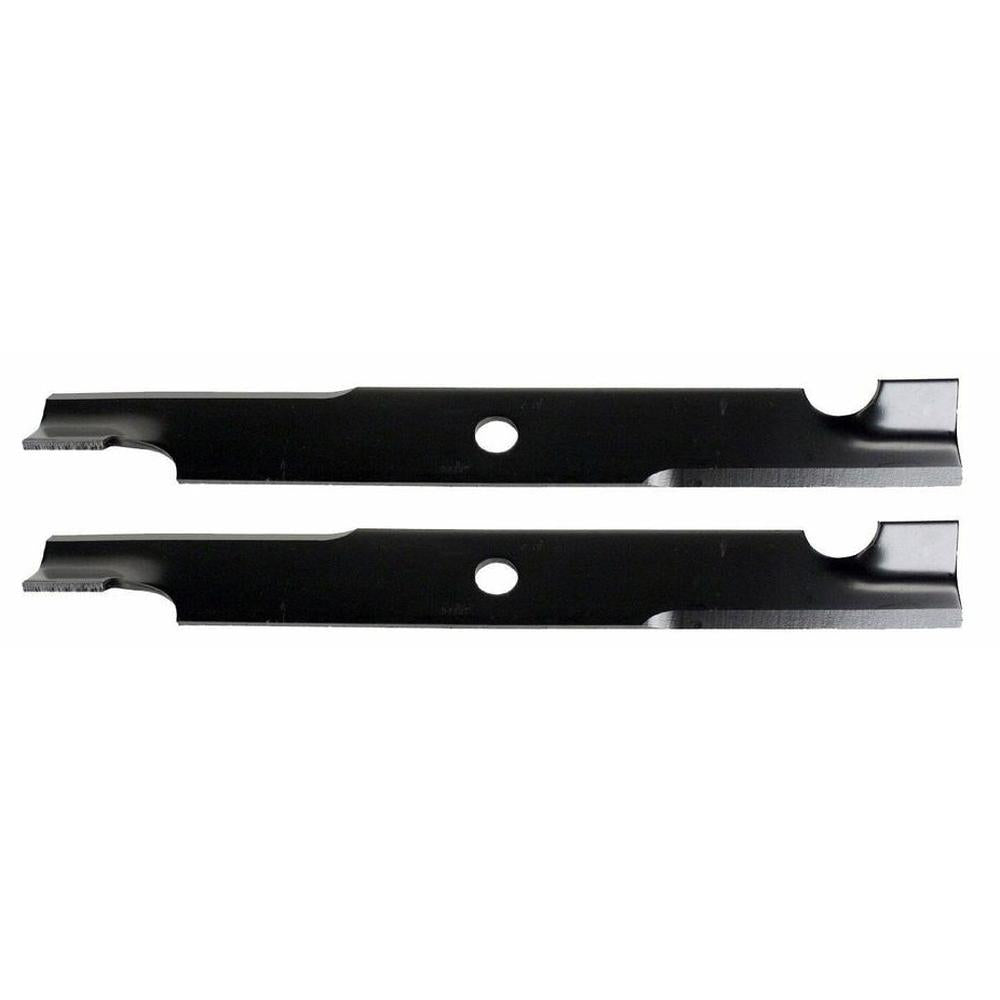 Qty 2: Notched Mower Blade - 18" X 5/8" Fits Snapper Replaces 5101756