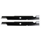Qty 2: Notched Mower Blade - 18" X 5/8" Fits Ferris Replaces 1521227