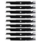 (9) Replacement 18" X 5/8" Notched Lawn Mower Blade Fits Multiple Makes & Models