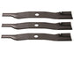 Set of 3-60" XHT pro mower blades to fit Fits Kubota K5651-34340 330-552 6209