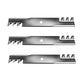 Qty 3 Mulching Mower Blades 20-1/2" 794685 Fits Hustler 60" XR-7 Deck