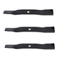 Set of 3 heavy duty 54" mower blades Fits John Deere M144652