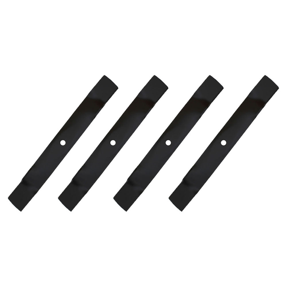 M127129 Four (4) Mulching Mower Blade Fits John Deere LT160 Series 42" C deck