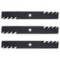 Qty 3: Toothed Mulching Blade  Fits AYP Replaces 187254