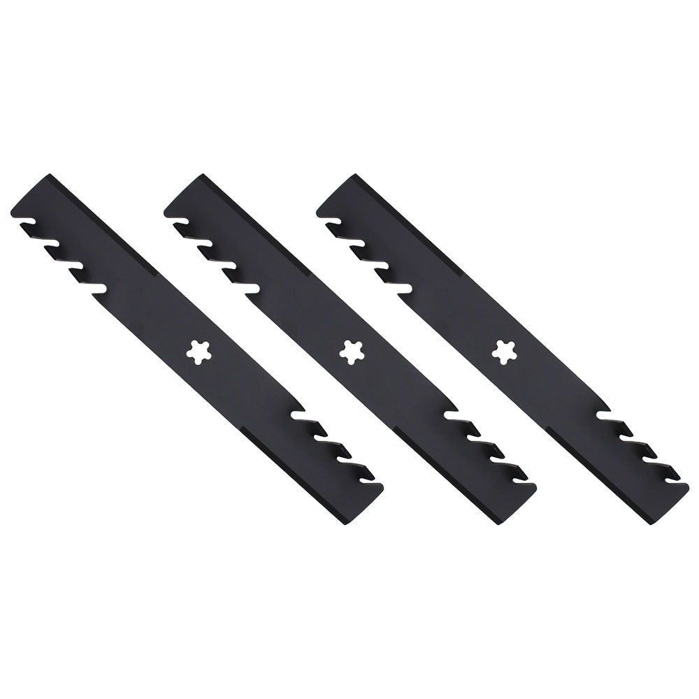 (3) Mulching Mower Blades 187254 187255 187256 Fits Husqvarna Fits Poulan
