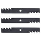 (3) Mulch Mower Blades Fits Craftsman Riding Mower 54" Deck 187254 187255 187256
