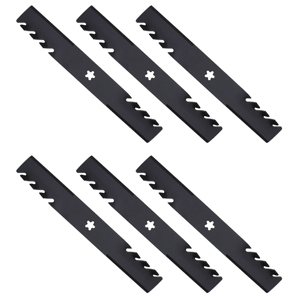 Qty 6: Toothed Mulching Blade  Fits CRAFTSMAN Replaces 917187254