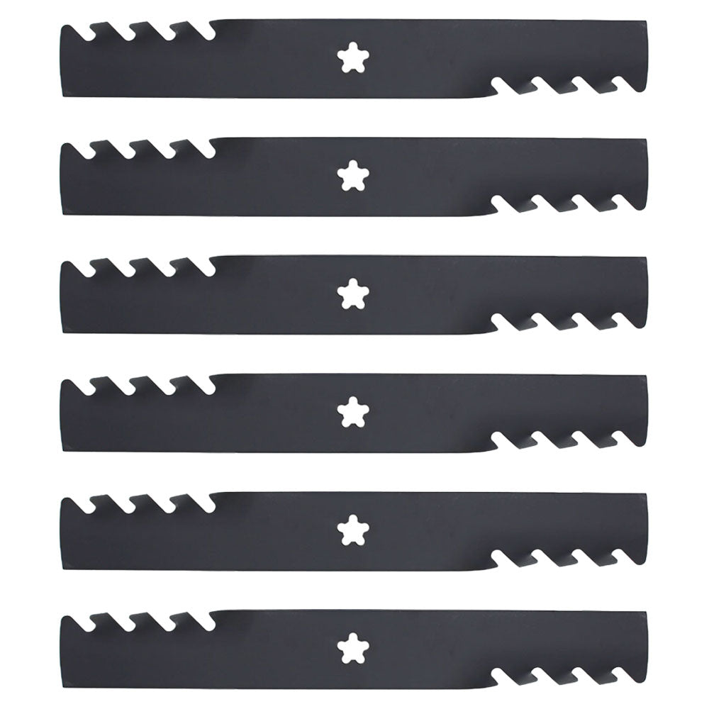 Qty 6: Toothed Mulching Blade  Fits CRAFTSMAN Replaces 917187254