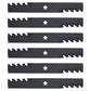Qty 6: Toothed Mulching Blade  Fits Poulan Replaces 532187254