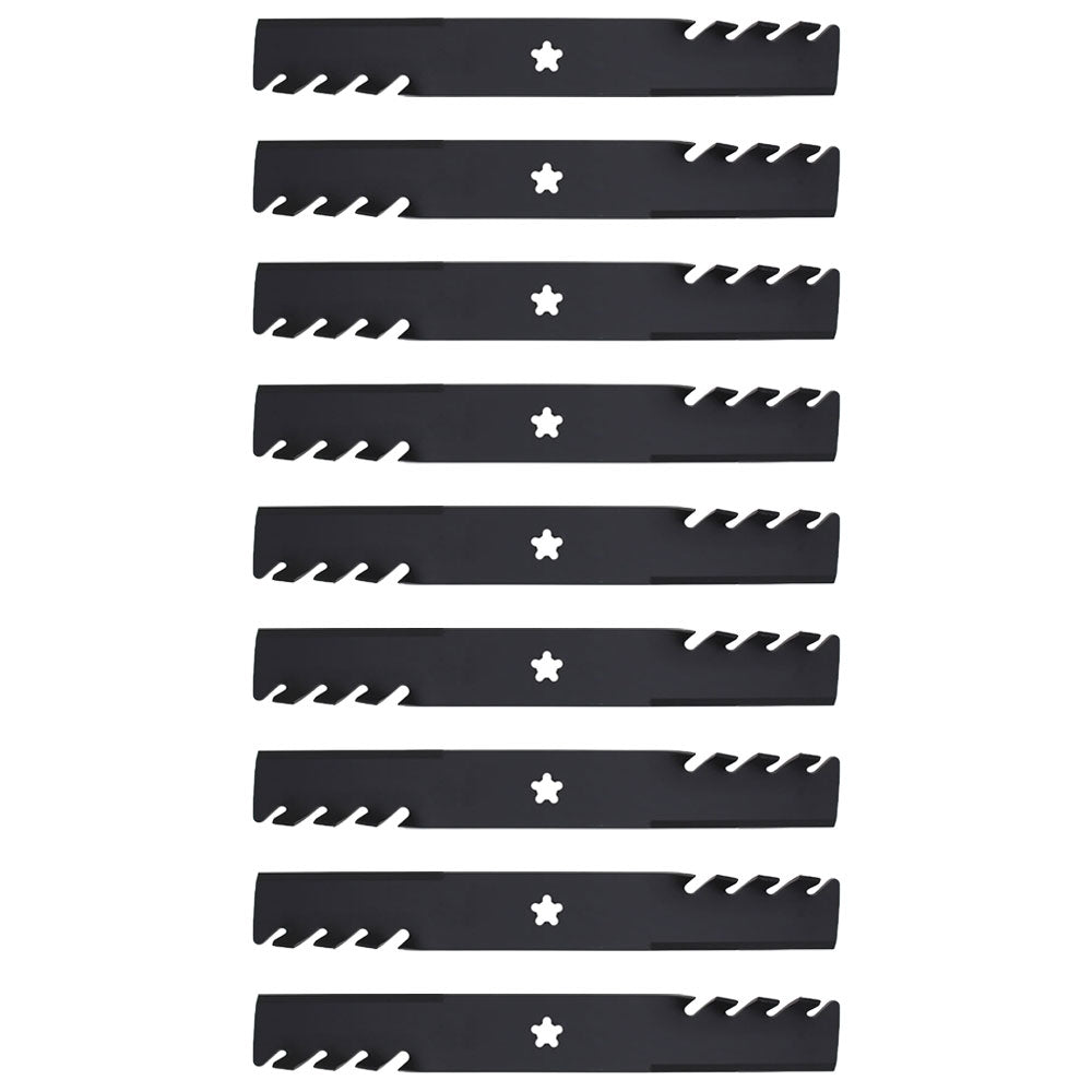 Qty 9: Toothed Mulching Blade  Fits CRAFTSMAN Replaces 917187254