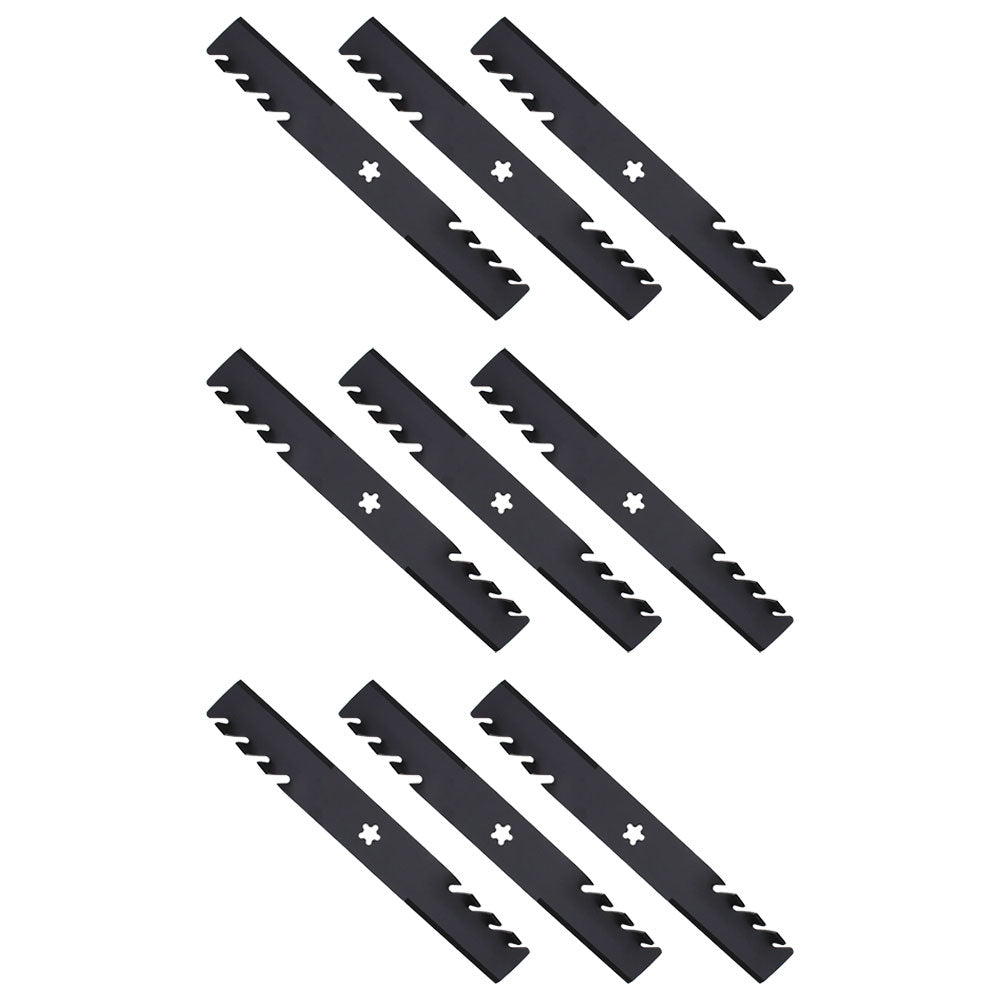 (9) Mulch Mower Blades Fits Craftsman Riding Mower 54" Deck 187254 187255 187256