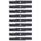 (9) Toothed Mower Blades Fits Husqvarna Riding Mowers 54" Deck 187255 187254
