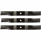 Set of 3 21 1/2" x .715" Mower Blades Fits Kubota K5559-34330