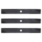 Three (3) New Aftermarket Blades Fits Toro 48" Riding Mowers 106078 106637