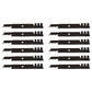 Qty. 12: Mulching Blades
 Fits Husqvarna Replaces 574870801