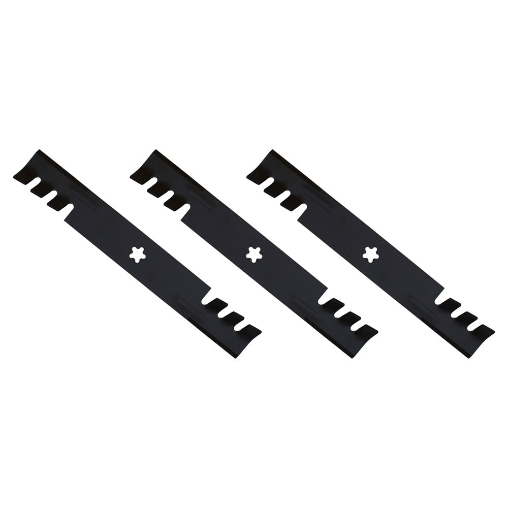 (3) Aftermarket Toothed Mulching Blades Fits Husqvarna 52" 574870801 - 575240701
