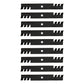 Qty. 9: Mulching Blades
 Fits Husqvarna Replaces 574870801