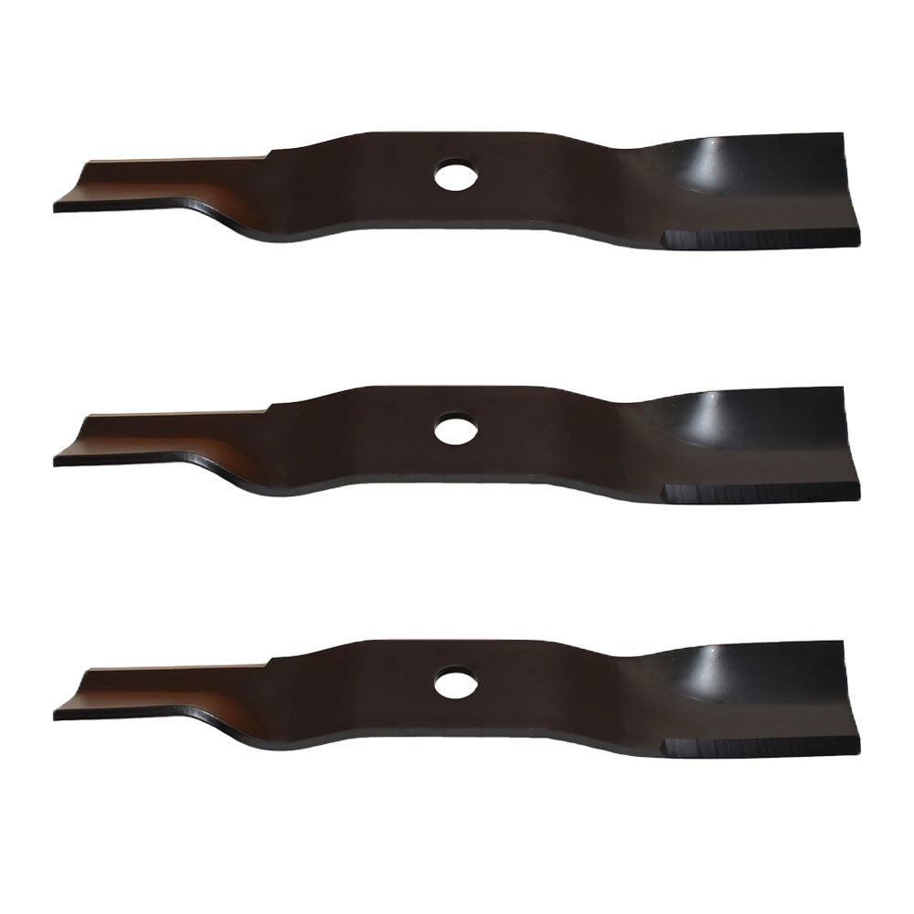 Set of 3 Fits Kubota 48" mower blades K5576-34350 K5576-34340 K5576-97530