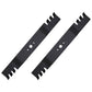 46 1/4" Fits Stens #302-422 Toothed Mulch Lawn Mower Blade Set (2) MTD / Fits