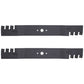46 1/4" 302-422 Toothed Mulch Lawn Mower Blade Set (2) Fits MTD / Fits Cub Cadet