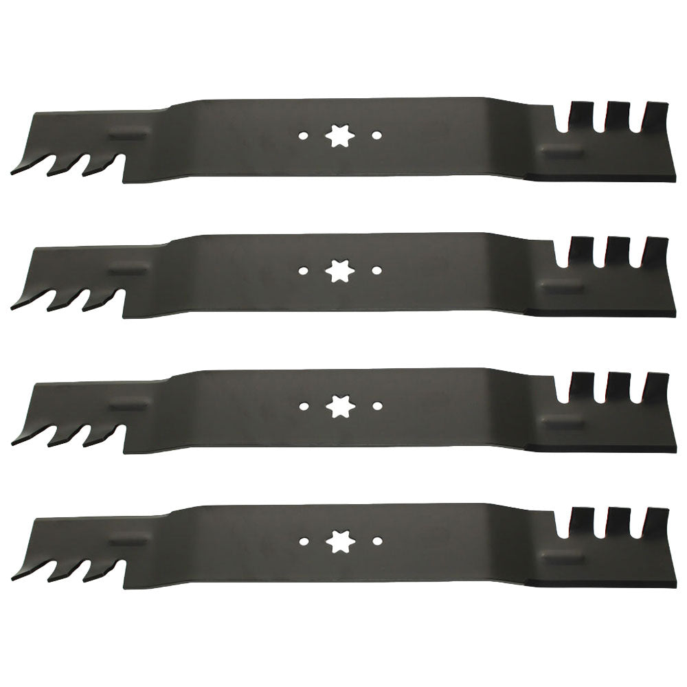 Qty 4: Toothed Blade
 Fits MTD Replaces 742-04244