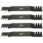 Set of 4 Toothed Mulch 46" Blades 96-401 Fits Cub Cadet 942-04290, 742-04244