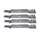 Set of 4 Toothed Mulch 46" Blades 96-401 Fits Cub Cadet 942-04290, 742-04244