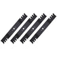 Set of 4 Toothed Mulch 46" Blades 96-401 Fits Cub Cadet 942-04290, 742-04244