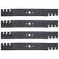 Qty 4: Toothed Blade
 Fits MTD Replaces 742-04244