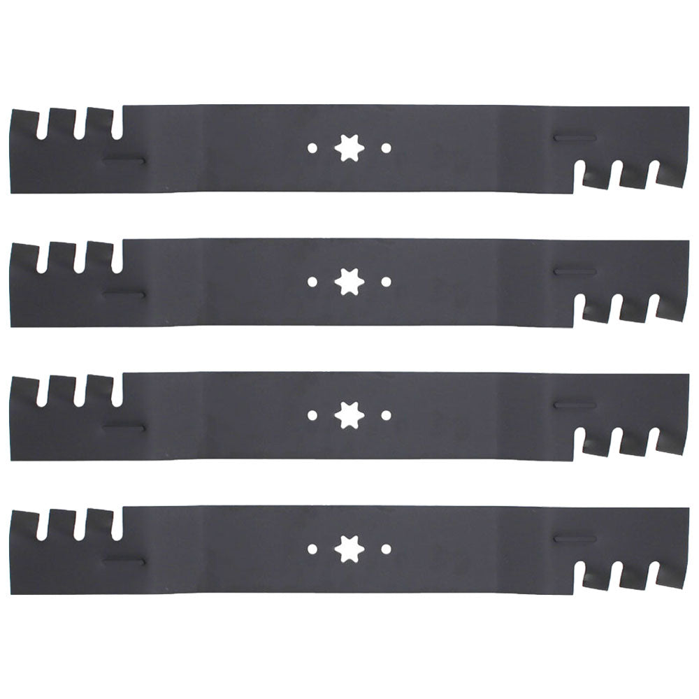 Qty 4: Toothed Blade
 Fits MTD Replaces 742-04244