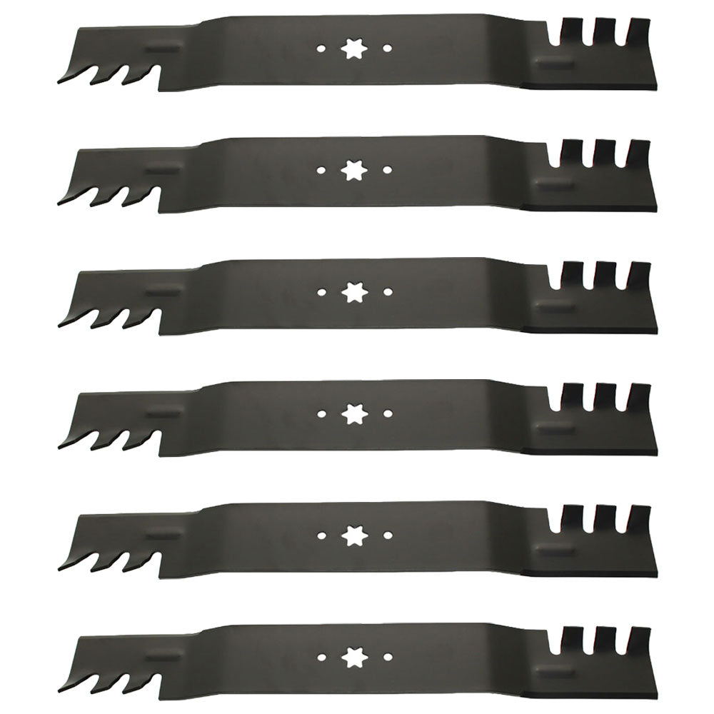 6-Pack Mower Blades Fits Cub Cadet MTD 742-04244, 942-04290 for 46" Deck