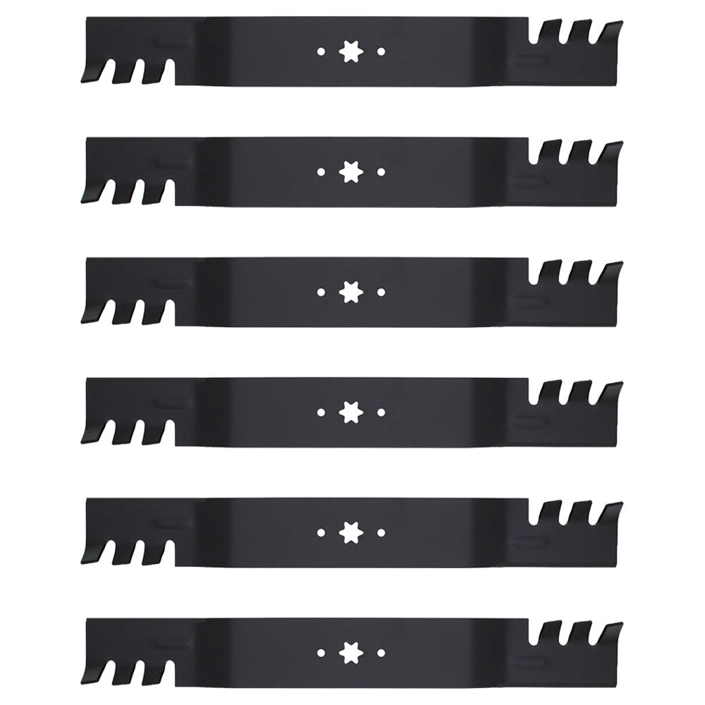 Qty 6: Toothed Blade
 Fits MTD Replaces 742-04244