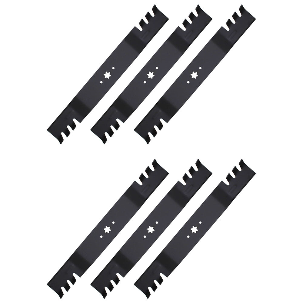 Qty 6: Toothed Blade
 Fits Cub Cadet Replaces 742-04244-Toothed