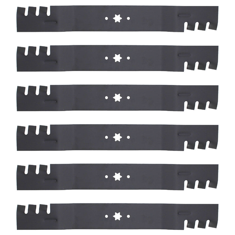 6-Pack Mower Blades Fits Cub Cadet MTD 742-04244, 942-04290 for 46" Deck