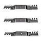 (3) Blades: 44" SFS Deck 15-1/2" 5/8" 94-026 For Wheelhorse Fits Toro