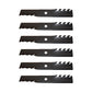 Qty 6: Toothed Mulching Blade Fits Husqvarna Replaces 539 11 34-25
