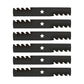Qty 6: Toothed Mulching Blade Fits Husqvarna Replaces 539 11 34-25