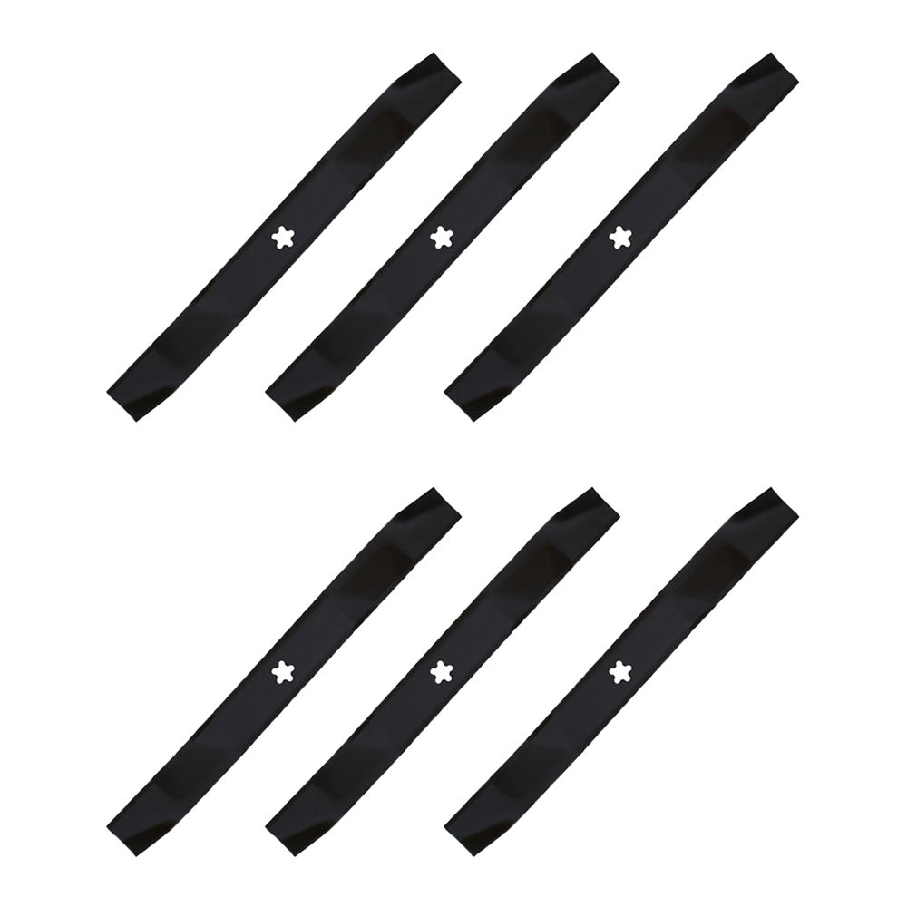 (6) 3 in 1 Mower Blades Fits Husqvarna Riding Mowers 42" Decks Repl. 532139775