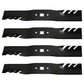 QTY 4: Toothed Mower Blade
 Fits MTD Replaces 742-04154