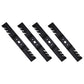 QTY 4: Toothed Mower Blade
 Fits Cub Cadet Replaces 742-04154