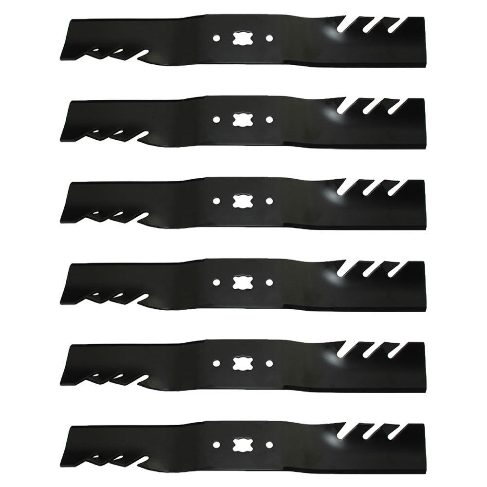 Qty 6: Toothed Mower Blade Fits Troy Bilt Replaces 742-04154