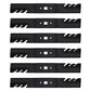 Qty 6: Toothed Mower Blade Fits Cub Cadet Replaces 742-04154