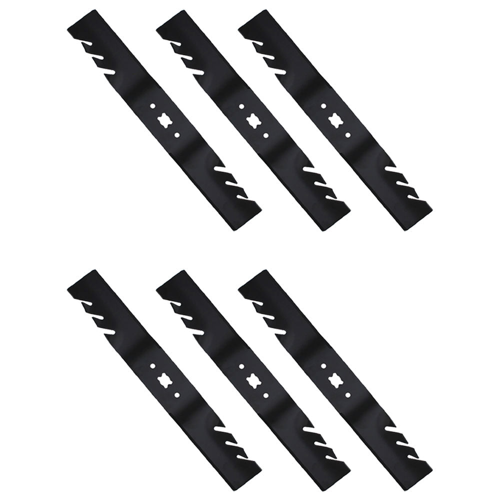 Qty 6: Toothed Mower Blade Fits Craftsman Replaces 742-04154