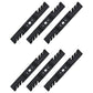 Qty 6: Toothed Mower Blade Fits Cub Cadet Replaces 742-04154